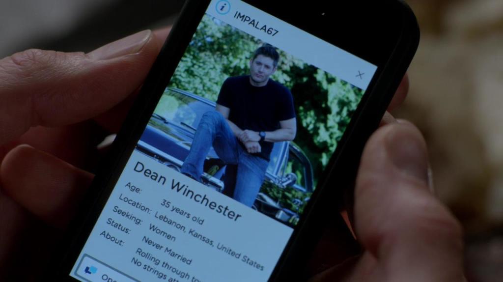 Dean's online dating profile. Perfection. 